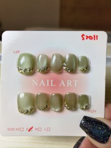 10 PCS PRESS ON NAILS. HANDMADE NAILS SIZE S