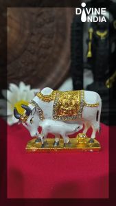 Mix Metal Ganesh Lakshmi Kali & Gomatha Statue  For Car House & Alter