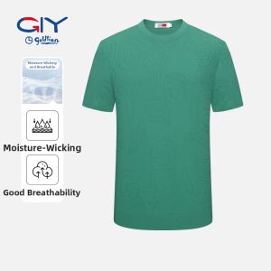 GYgoldlion | Moisture Wicking Breathable Loose Round Neck Mens Short Sleeve T-shirt