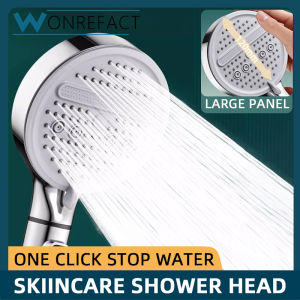 3 Modes Of High-Pressure Shower Head Filter Shower Handheld Rainwater Negative Ion Water-Saving Shower Head Bathroom