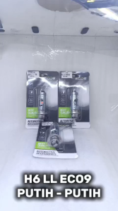 Lampu LED H6 Laser ECO9 H6 PNP MC LL Putih Putih Original Ori Asli Luminos Eco9