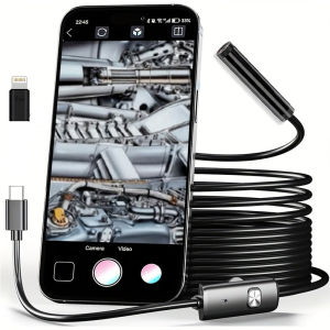 Industrial Endoscope Camera IP67 Waterproof   HD1080P  8LED Car Sewer Pipeline Borescope for type-c Android IOS