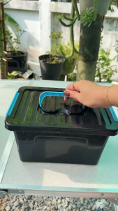 กล่องเก็บของพลาสติกขนาด 5 ลิตร และขนาด 9 ลิตร ฝาล็อค ขนาด ก20xย29xส16 ซม.