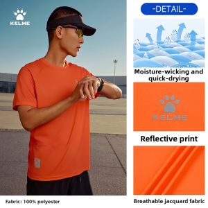 Kelme | Short Sleeve Summer Running Shirt Breathable Quick-Dry Thin Training Top
