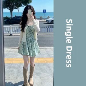 ZHENMANZI | Floral Short Skater Dress 2026 New Style