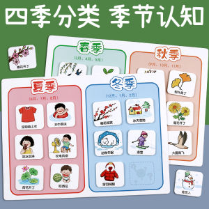 Thẻ Giáo Dục Nhận Thức Mùa Xuân Hè Thu Đông Cho Trẻ Mẫu Giáo Thẻ Giáo Dục Trí Tuệ Cho Trẻ Em Từ 3-6 Tuổi Thẻ Giáo Dục Phát Triển Toàn Diện