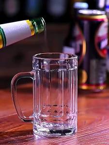 With Handle Large Capacity Thick Glass Beer Mug