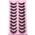 High quality 10 pairs natural false eyelashes fake lashes long makeup 3d mink lashes eyelash extension mink eyelashes for beauty. 