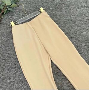 Flara Pants - Celana  Highwaist Flare Pants - Celana Kulot Semi Cutbray Wanita Panjang Scuba Melar Hitam Standar Kaki Karet Basic