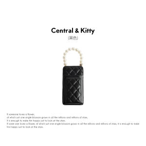 Túi Đeo Chéo Centralkitty Mini Pearl Chain Thật Dành Cho Nữ Túi Xách Đeo Chéo Da Bò Hai Lớp Phong Cách Châu Âu Túi Xách Điện Thoại