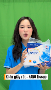 Combo 5 gói Khăn Giấy Rút Blue Nano 700 Tờ Giấy Rút Blue Mềm Mại Dai Độ Thấm Hút Cao An Toàn Sử Dụng | Nano Tissue Official