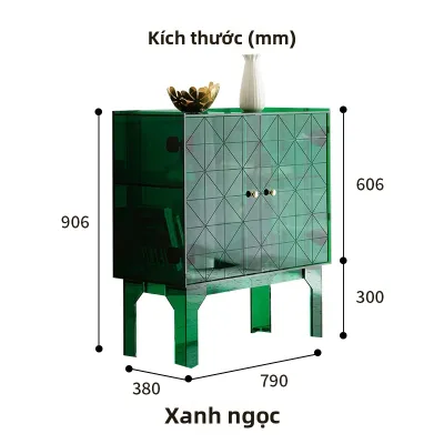 GREY CUBE | Tủ Buffet Hiện Đại Tối Giản Màu Xám có Khoảng Lưu Trữ