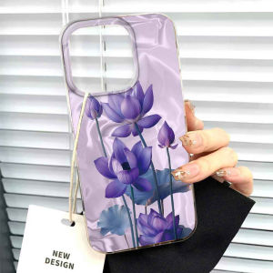 INS Lotus Floral Colorful Luxury Women Phone Case For iPhone 17 Air 16 16e 15 14 13 12 Pro Max 7 8 Plus X XS XR SE 2022 Cover