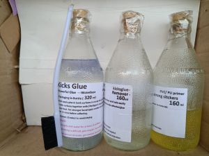 kicksglue 320ml + kicksglue remover 160ml + primer 320ml for Reglue Rubber Shoes