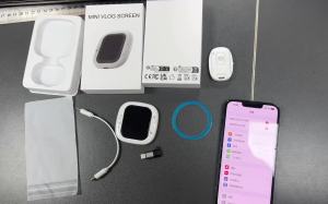 Mini Mobile Phone Selfie Sharing Device Rear Camera for Self-Takes Display for Sharing Wired Mobile Phone Sharing Screen