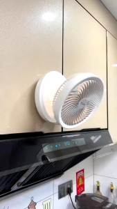 XM Desktop Fan Rechargeable Portable Fan 6000mah Kitchen Fan Mini Fan USB Fan Office&Home Mute Dormitory Fan 桌面墙壁两用风扇