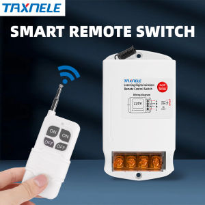 TAXNELE Industrial Remote Control Switch 1km 3km 5km 220V 380V Water Pump Wireless Intelligent High Power Household Electrical Switch