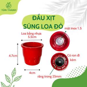 ĐẦU PHUN SÚNG LOA VÀ SÚNG NHỌN REN 25MM ( PHỤ KIỆN THAY CỦA S.Ú.N.G XỊT QS TAIWAN )