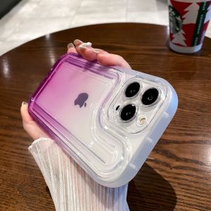 KISSCASE Ốp Trong Gradient Sang Trọng Cho IPhone 14 Pro Max 14 Plus 13 Pro Max Cho IPhone 13 12 11 Pro Max Chống Sốc Silicon Mềm Vỏ Điện Thoại