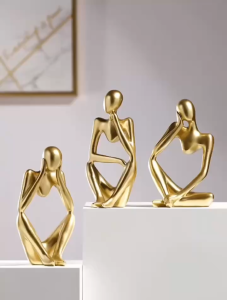 Thinker Sculpture Figurine Home Decor Statues room porch living room study Creative crafts