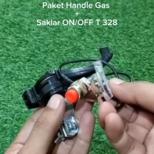 Handel handle Gas mesin potong rumput + saklar on of T 328