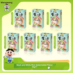 WangWang | Vanilla Orange Flavor Black and White Sandwich Cookies 56g*7 Packs