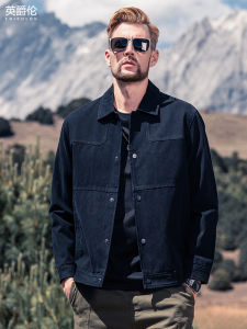 Enjeolon | American Vintage Distressed Cotton Casual Denim Jacket