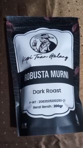 Kopi Tuan Galang Robusta Gunung Kawi Blitar Aroma Kuat Rasa Bold Cocok Espresso Tubruk Susu