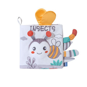 Soft Baby Books 3D Touch Feel High Contrast Cloth Book Early Learning Montessori Sensory Stroller Toys for Infant Toddler Gifts