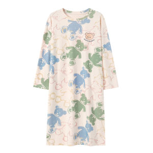 Váy ngủ nữ MiiOW bằng cotton dài tay thoải mái