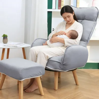 Breastfeeding Chair Single Person Maternity Backrest Nursing Sofa Chair Small Apartment Fabric Lazy Sofa Postpartum Center