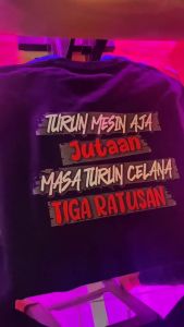 KAOS TURUN MESIN AJA JUTAAN COMBED 24S (LEBIH TEBAL) ADEM NYAMAN DI PAKAI DAYA SERAP KERINGAT TINGGI