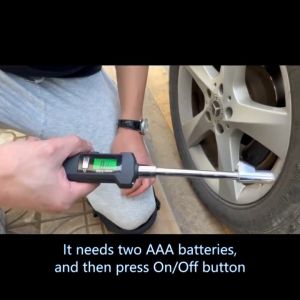 Professional Digital Tire Pressure Gauge Dual Head 200PSI Heavy Duty Tire Gauge For TruckCar Bicycels With Backlight LCD