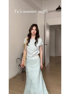 CHACHASTU | Bộ Áo Không Tay Dáng Ôm Và Chân Váy Phong Cách Truyền Thống