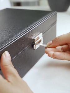 Elegant Jewelry Box Watch & Jewelry Organizers Waterproof Jewelry Storage Case Box With Lock