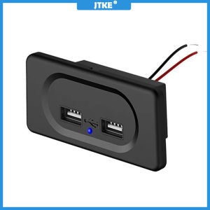 เต้าเสียบไฟที่ชาร์จแบตในรถสอง USB 12V/24V 3