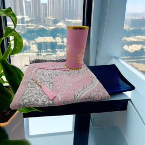 Portable Folding Colorful Ethnic Style Middle East Arab Bucket Set Prayers Companion Handmade Carpet Mat Traditional Vintage