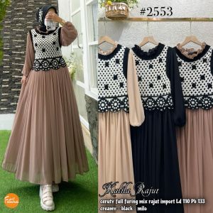 Kalila dress ceruty mix rajut