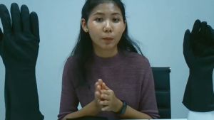 SPARTAN X-13 (แพค 2 คู่) ถุงมือป้องกันสารเคมี แบบหนายาว 12 นิ้ว