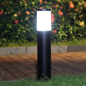【COD & Free bulb】Rohstar High Quality E27 IP65 Modern Aluminum Waterproof Outdoor Garden Pillar Light