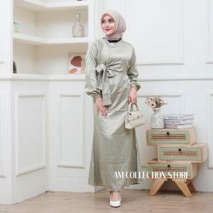 DRESS DYRA SILK SATIN PREMIUM VIRAL GAUN PESTA KONDANGAN LAMARAN TERLARIS