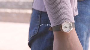 Julius นาฬิกาข้อมือผู้หญิง JA-1343 หน้าปัดกลม สายหนัง แบรนด์เกาหลี แฟชั่นฮิตของแท้ ✨สินค้าประกันศูนย์ไทย ✨