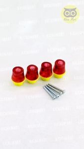 Kicau Mart Kaki Tebok Sangkar Kotak 1PCS Isi 4 Karet + Topi Kaki Tebok Mute Kandang Burung Kaki Tebok Variasi Kaki Sangkar Double Anti Pecah KT4B