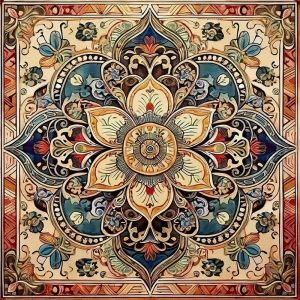 Bộ Dụng Cụ Thêu Chữ Thập Hoa Mandala HUACAN 11CT Tranh Thêu Tự Làm Dành Cho Người Lớn Trang Trí Tường Hoa Kèm Vải Canvas 100% Cotton