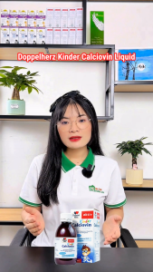 Canxi Hữu Cơ Cho Bé Doppelherz Aktiv Kinder Calciovin Liquid Hỗ Trợ Xương Chắc Khỏe Trẻ Cao Lớn 200ml