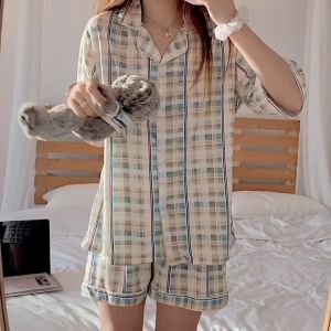 Piyama Cute Baju Tidur Pink Premium Sleepwear Pajamas Wanita Setelan 7324
