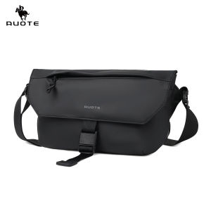 AUOTE Men Bag Shoulder Bag Chest Bag Fashion Cross Body Bag Soft PU Bag Large Capacity Leisure Bag Street Bag Casual Bag Lightweight Messenger Bag Travel Bag Business Bag Sports Bag