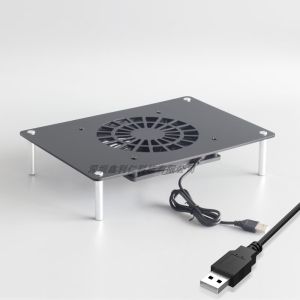 Huagu Route Radiator Metal Support Broadband Optical Modem Set-Top Box Cooling Fan 12cm Mute Speed Controller