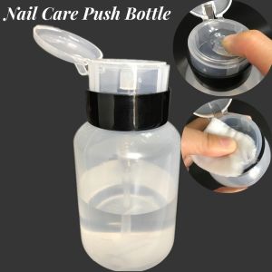 250ml Nail Polish Remover Empty Bottle Push Makeup Remover Empty Bottle PP Travel Dispenser Bottle