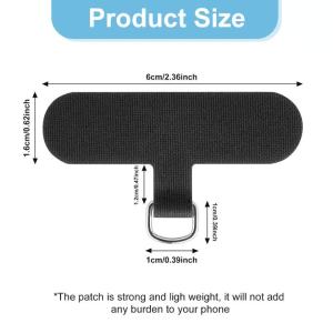 Universal Color Mobile Phone Lanyard Cloth Gasket Card Detachable CellPhone Chain Clips Pad for Handmade Phone Case Accessories